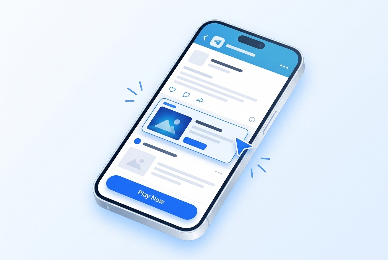 Telegram Mini Apps ad format preview